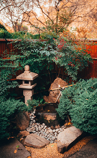 Imatge d'un jardí Feng Shui